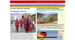 Desktop Screenshot of karneval-info.de